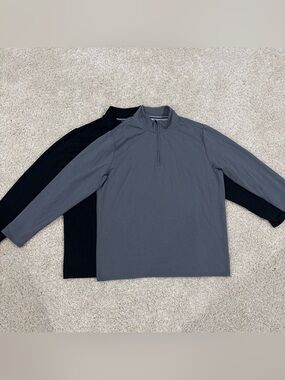 Bundle of 2 Men’s Original Weatherproof Vintage Collared Sweatshirts Size XXL